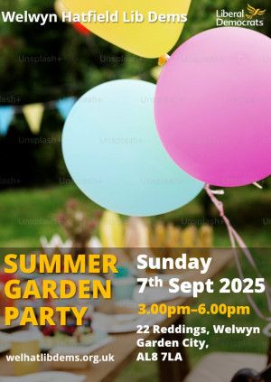 WelHat Lib Dems Garden Party