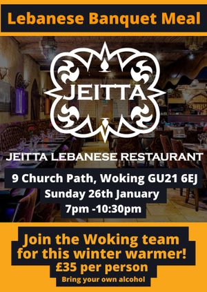 Jeitta Lebanese Banquet Meal with Will Forster MP