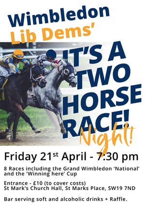 Wimbledon's Two Horse Race Night
