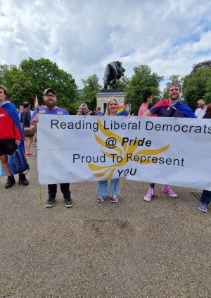 Lib Dems at Reading Pride