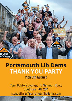 Portsmouth Lib Dems GE Thank You Party