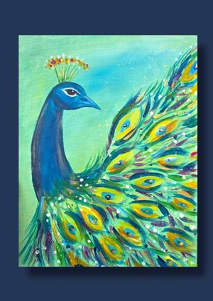 NAILSWORTH - Let's Paint N' Sip Powderham Peacock