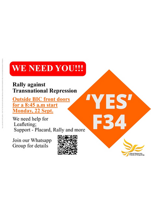 Pro-democracy Campaigners Support Rally & F34