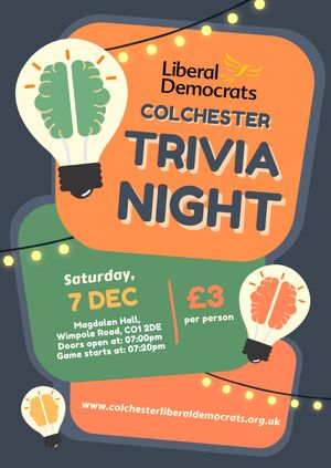 Colchester Liberal Democrats Christmas Quiz