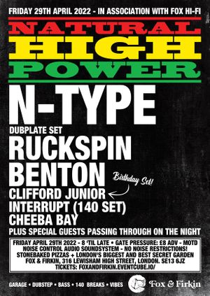 Natural High Power ft. N-TYPE / RUCKSPIN / BENTON & friends