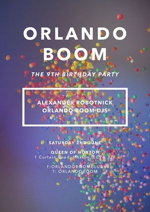 Orlando Boom 9th Birthday w/ Alexander Robotnick