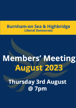 Burnham-on-Sea & Highbridge Member's Meeting AUGUST