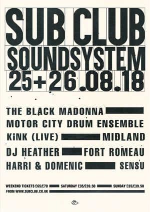 Sub Club Soundsystem 2018