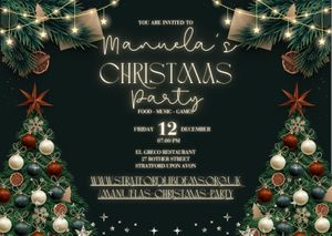 Manuelas Christmas Party Invite