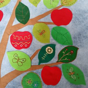 apple embroidery
